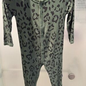 Kyte BABY Olive Leopard Kids Footie